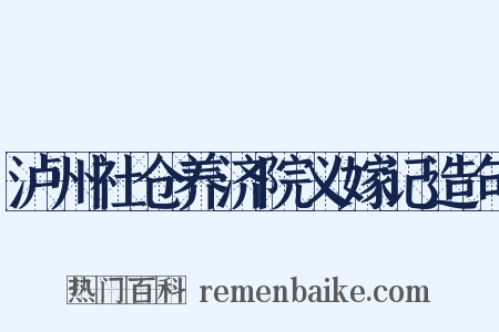 泸州社仓养济院义嫁记造句是什么意思的图片